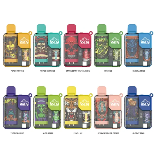 Bang Box 9000 Puffs 0% 2% 3% 5% Nikotinový dobíjecí LED Pover Display Velkoobchod jednorázových vaporizérů – HelpVape – 7
