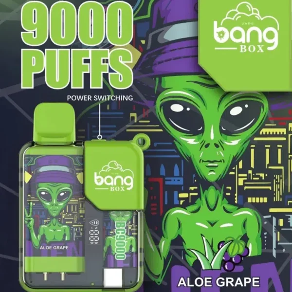 Bang Box 9000 Puffs 0% 2% 3% 5% Nikotinový dobíjecí LED Pover Display Velkoobchod jednorázových vaporizérů – HelpVape – 5