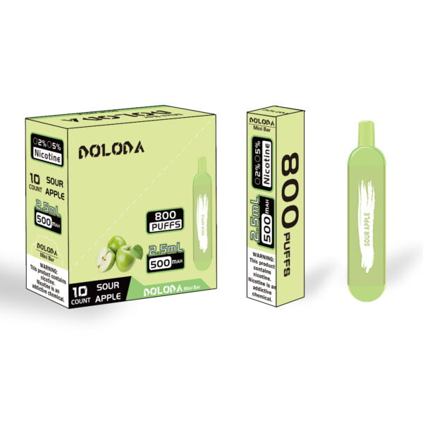 DOLODA Mini bar 800 de pufături 2% Nicotină Reîncărcabilă Țigări electronice de unică folosință Vape En-gros - HelpVape - 9