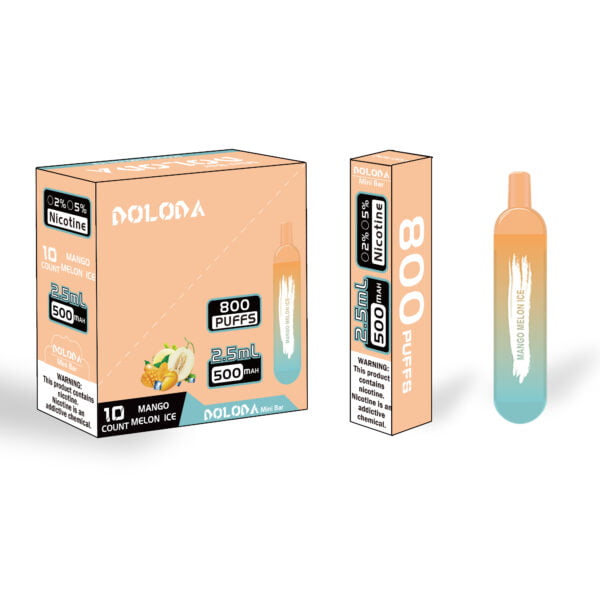 DOLODA Mini bar 800 pufături 2% Nicotină reîncărcabilă țigări electronice de unică folosință Vape cu ridicata - HelpVape - 8