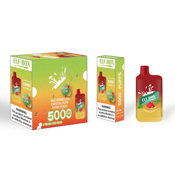ELF BOX 5000 šluků 0% 2% 3% 5% Nikotinová jednorázová vape Autentická E cigaretová pera Velkoobchod - HelpVape - 10