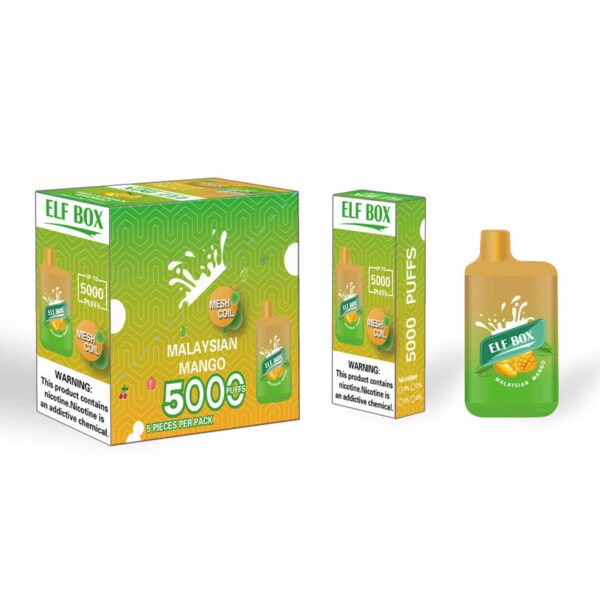 ELF BOX 5000 šluků 0% 2% 3% 5% Nikotinová jednorázová vape Autentická E cigaretová pera Velkoobchod - HelpVape - 19
