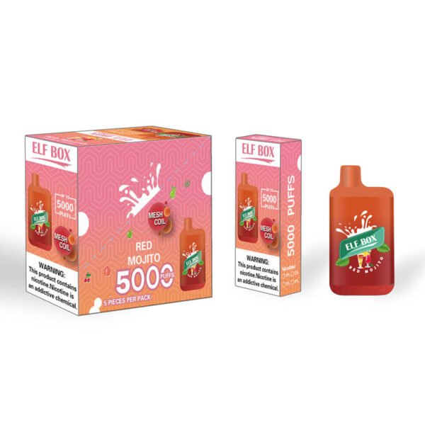 ELF BOX 5000 šluků 0% 2% 3% 5% Nikotinová jednorázová vape Autentická E cigaretová pera Velkoobchod - HelpVape - 22