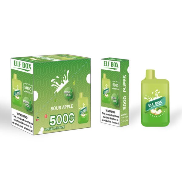 ELF BOX 5000 šluků 0% 2% 3% 5% Nikotinová jednorázová vape Autentická E cigaretová pera Velkoobchod - HelpVape - 23