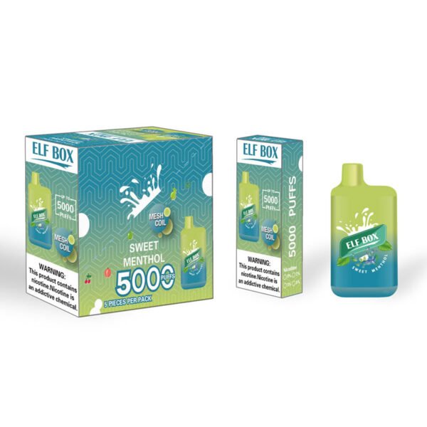 ELF BOX 5000 šluků 0% 2% 3% 5% Nikotinová jednorázová vape Autentická E cigaretová pera Velkoobchod - HelpVape - 6