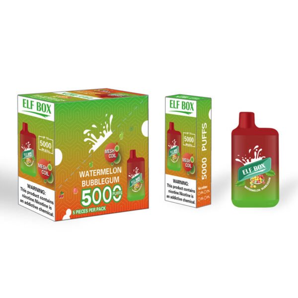 ELF BOX 5000 šluků 0% 2% 3% 5% Nikotinová jednorázová vapka Autentická E cigaretová pera Velkoobchod - HelpVape - 9