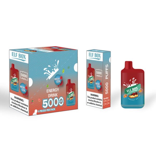 ELF BOX 5000 šluků 0% 2% 3% 5% Nikotinová jednorázová vapka Autentická E cigaretová pera Velkoobchod - HelpVape - 15