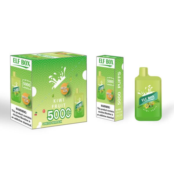 ELF BOX 5000 šluků 0% 2% 3% 5% Nikotinová jednorázová vape Autentická E cigaretová pera Velkoobchod - HelpVape - 16