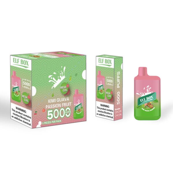 ELF BOX 5000 šluků 0% 2% 3% 5% Nikotinová jednorázová vapka Autentická E cigaretová pera Velkoobchod - HelpVape - 17