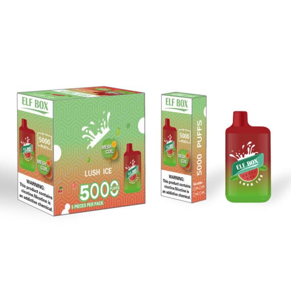 ELF BOX 5000 šluků 0% 2% 3% 5% Nikotinová jednorázová vape Autentická E cigaretová pera Velkoobchod - HelpVape - 18