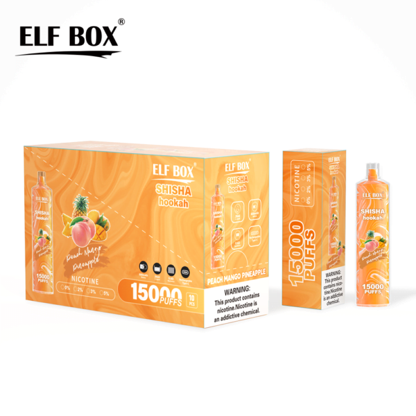 ELF BOX LS15000 Puff Shisha Vízipipa 0% 2% 5% Nikotinos Újratölthető Eldobható Vape Nagyker - HelpVape - 15