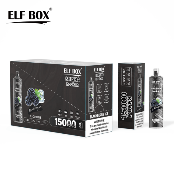 ELF BOX LS15000 Puff Shisha Vízipipa 0% 2% 5% Nikotinos Újratölthető Eldobható Vape Nagyker - HelpVape - 9
