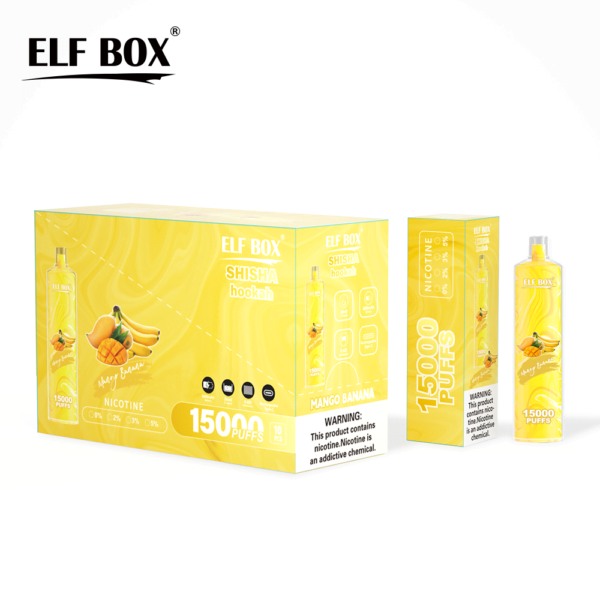 ELF BOX LS15000 Puff Shisha Vízipipa 0% 2% 5% Nikotin Újratölthető Eldobható Vape Nagyker - HelpVape - 12