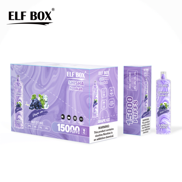 ELF BOX LS15000 Puff Shisha Vízipipa 0% 2% 5% Nikotin Újratölthető Eldobható Vape Nagyker - HelpVape - 13