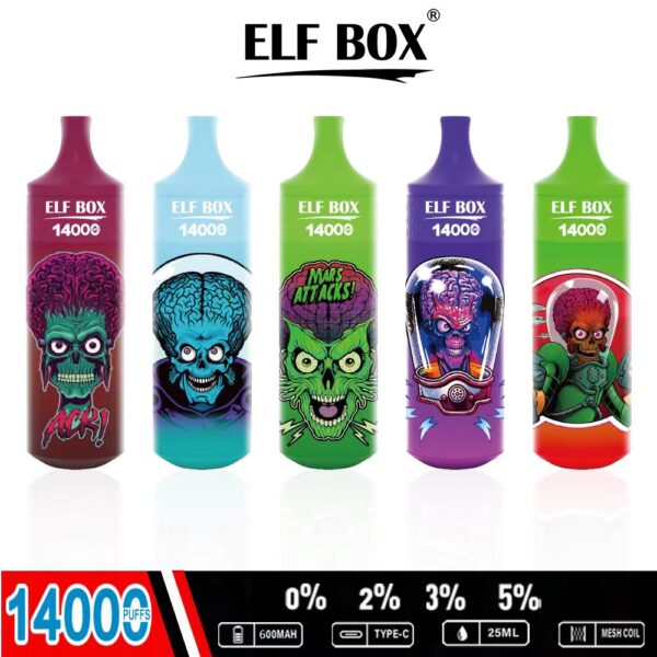 ELF BOX RGB14000 Rookwolken 0% 2% 3% 5% Nicotine Oplaadbare Wegwerp Vape Groothandel - HelpVape - 9