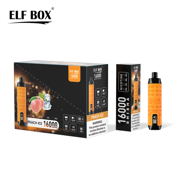 ELF BOX SHISHA 16000 Puffs 0%/2%/3%/5% Nikotynowy akumulator jednorazowy Vape Hurt - HelpVape - 12