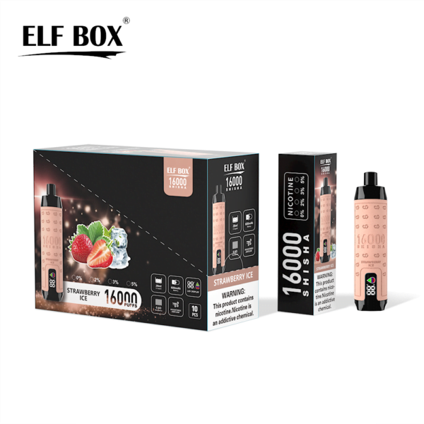 ELF BOX SHISHA 16000 Puffs 0%/2%/3%/5% Nikotynowy akumulator jednorazowy Vape Hurtownia - HelpVape - 4