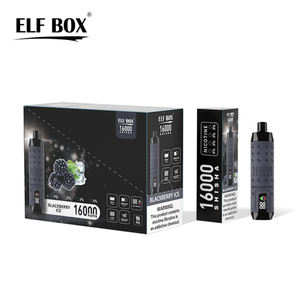 ELF BOX SHISHA 16000 Puffs 0%/2%/3%/5% Nikotynowy akumulator jednorazowy Vape Hurt - HelpVape - 6