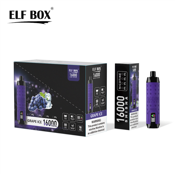 ELF BOX SHISHA 16000 Puffs 0%/2%/3%/5% Nikotynowy akumulator jednorazowy Vape Hurt - HelpVape - 9