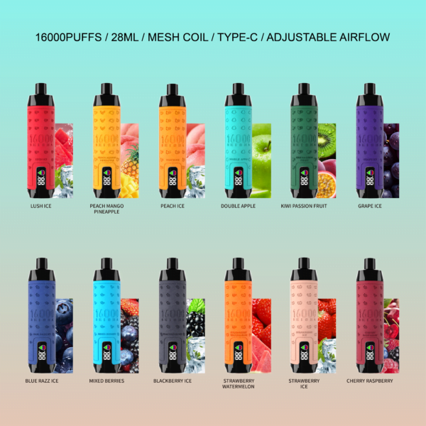 ELF BOX SHISHA 16000 Puffs 0%/2%/3%/5% Nikotynowy akumulator jednorazowy Vape Hurt - HelpVape - 2
