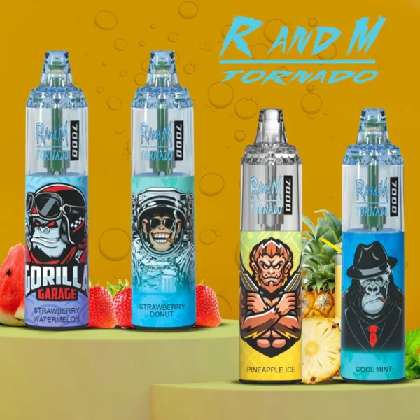 RandM Tornado 7000 Puffs 0% 2% 3% 5% Nikotinová jednorázová vape velkoobchod – HelpVape – 1