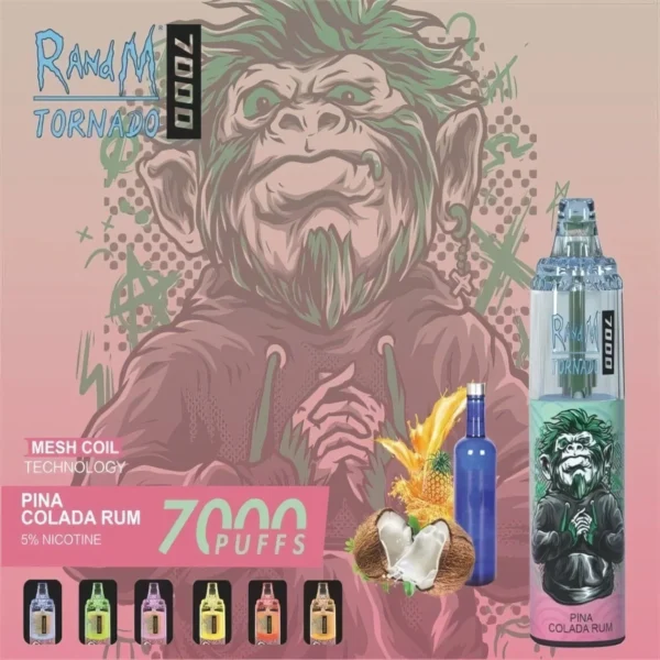 RandM Tornado 7000 Puffs 0% 2% 3% 5% Nikotinový jednorázový vape velkoobchod – HelpVape – 8