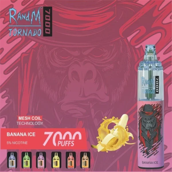 RandM Tornado 7000 Puffs 0% 2% 3% 5% Nikotinová jednorázová vape velkoobchod - HelpVape - 6