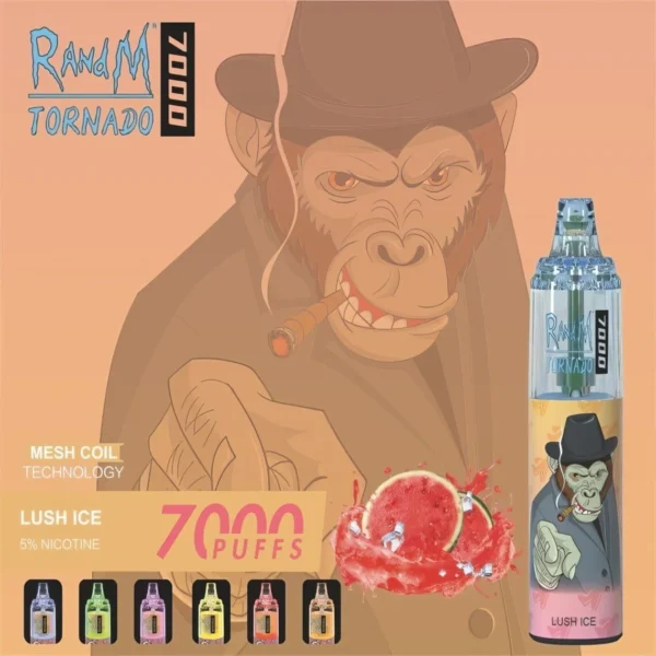 RandM Tornado 7000 Puffs 0% 2% 3% 5% Nikotinová jednorázová vape velkoobchod - HelpVape - 5