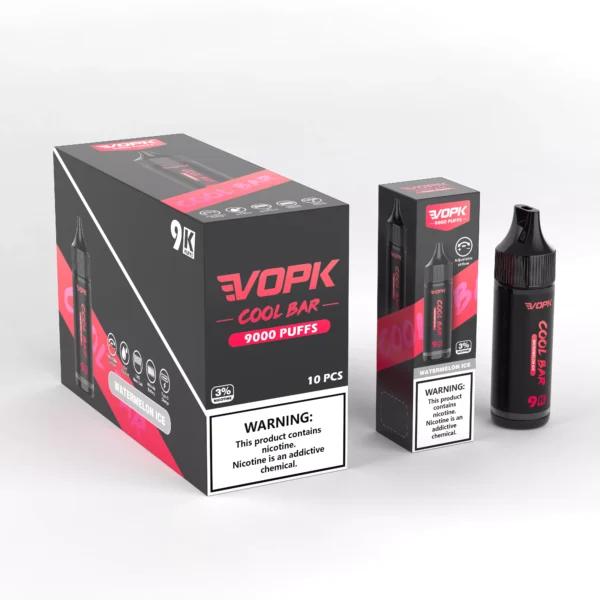 VOPK COOL BAR-9000 PUFFS 0% 2% 3% 5% Nicotine Disponibel Vape grossist - HelpVape - 10