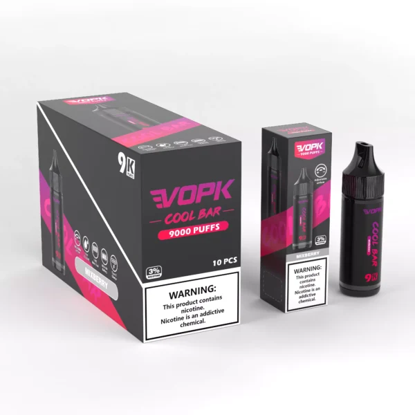 VOPK COOL BAR-9000 PUFFS 0% 2% 3% 5% Nicotine Disponibel Vape grossist - HelpVape - 7