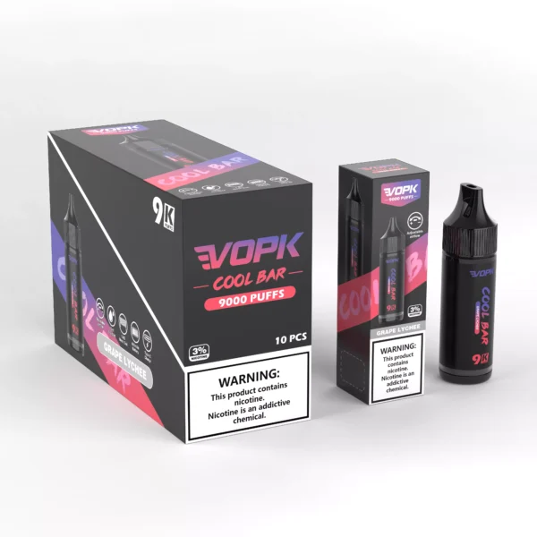 VOPK COOL BAR-9000 PUFFS 0% 2% 3% 5% Nicotine Disposable Vape Partihandel - HelpVape - 4