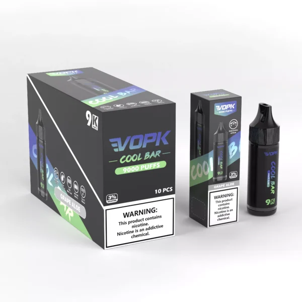 VOPK COOL BAR-9000 PUFFS 0% 2% 3% 5% Nikotin disponibel vape grossist - HelpVape - 3