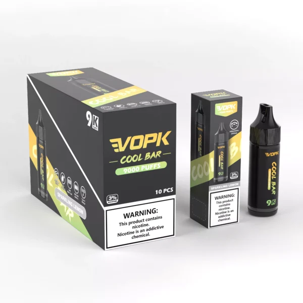 VOPK COOL BAR-9000 PUFFS 0% 2% 3% 5% Nicotine Disponibel Vape grossist - HelpVape - 2