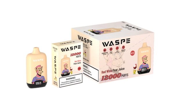 WASPE 12000 PUFFS Caixa Digital 0% 2% 3% 5% Nicotina Vape Descartável Atacado - HelpVape - 5