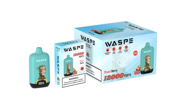 WASPE 12000 PUFFS Caixa Digital 0% 2% 3% 5% Nicotina Vape Descartável Atacado - HelpVape - 6