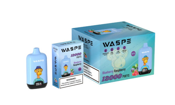 WASPE 12000 PUFFS Caixa Digital 0% 2% 3% 5% Nicotina Vape Descartável Atacado - HelpVape - 8