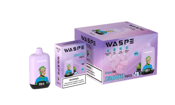 WASPE 12000 PUFFS Caixa Digital 0% 2% 3% 5% Nicotina Vape Descartável Atacado - HelpVape - 9