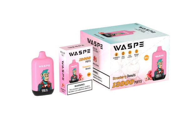 WASPE 12000 PUFFS Caixa Digital 0% 2% 3% 5% Nicotina Vape Descartável Atacado - HelpVape - 3