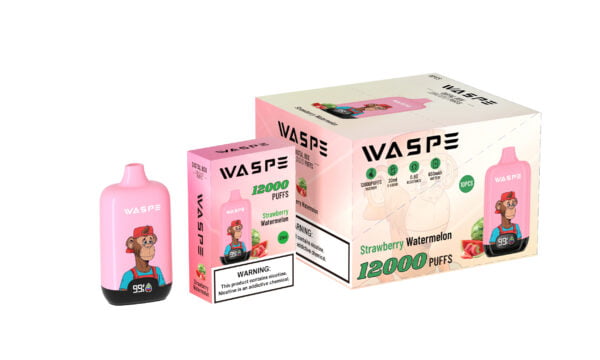 WASPE 12000 PUFFS Caixa Digital 0% 2% 3% 5% Nicotina Vape Descartável Atacado - HelpVape - 4