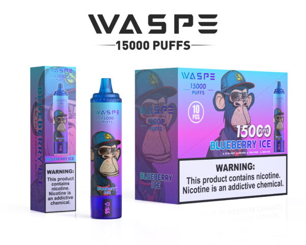 WASPE 15000 PUFFS 0% 2% 3% 5% Nikotin eldobható Vape nagykereskedés - HelpVape - 8