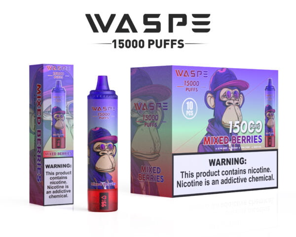 WASPE 15000 PUFFS 0% 2% 3% 5% Nikotin eldobható Vape nagykereskedés - HelpVape - 10