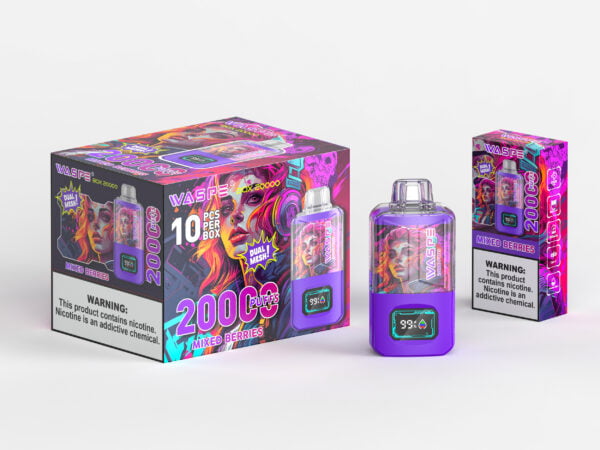 WASPE 20000 PUFFS Dual Mesh Box 0% 2% 3% 5% Nicotine Wegwerp Vape Groothandel - HelpVape - 6