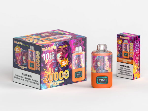 WASPE 20000 PUFFS Dual Mesh Box 0% 2% 3% 5% Nicotine Wegwerp Vape Groothandel - HelpVape - 12
