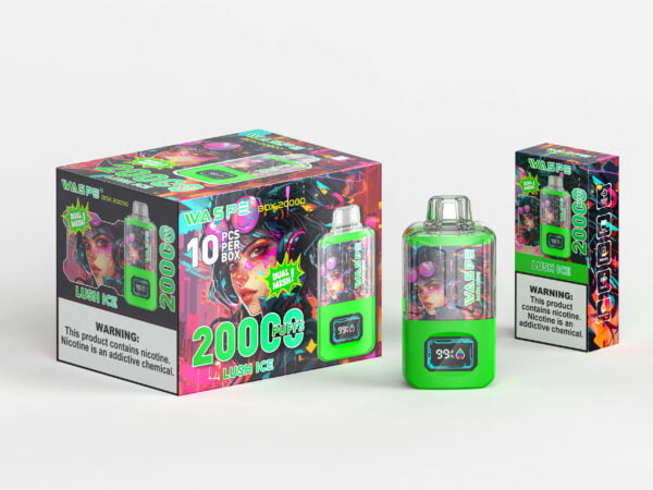 WASPE 20000 PUFFS Dual Mesh Box 0% 2% 3% 5% Nicotine Wegwerp Vape Groothandel - HelpVape - 13