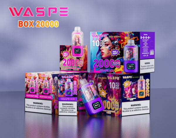 WASPE 20000 PUFFS Dual Mesh Box 0% 2% 3% 5% Nicotine Wegwerp Vape Groothandel - HelpVape - 3