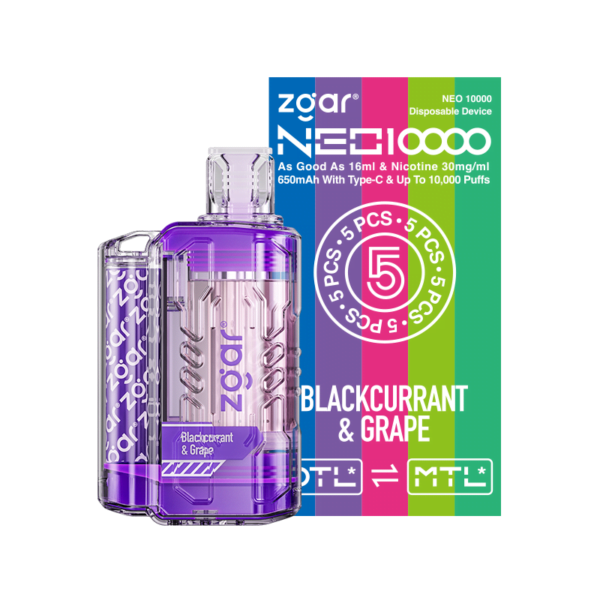 ZGAR NEO 10000 Puffs 3% Никотиновый перезаряжаемый одноразовый вейп оптом - HelpVape - 11