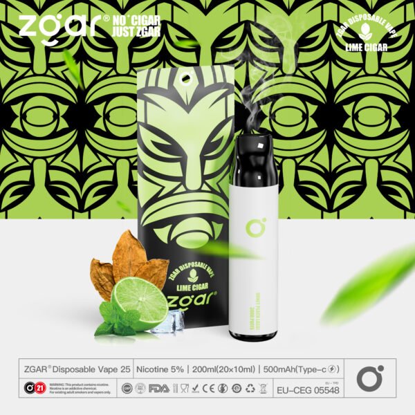 ZGAR ZG25 3000 Puffs 5% Nicotine Rechargeable Disposable Pod Wholesale - HelpVape - 9