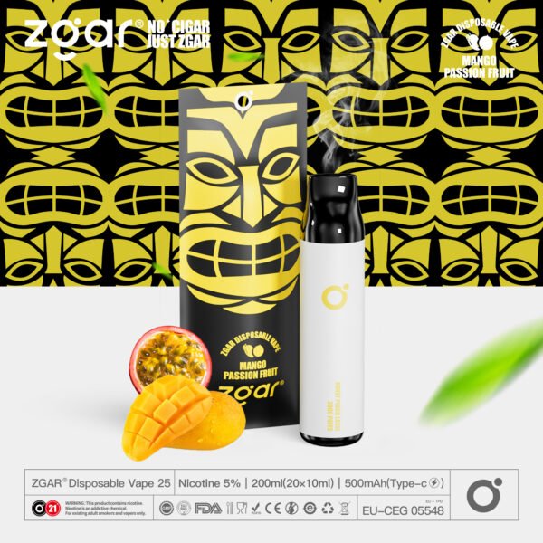 ZGAR ZG25 3000 Puffs 5% Nicotine Rechargeable Disposable Pod Wholesale - HelpVape - 8