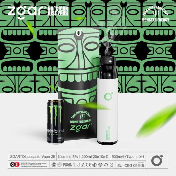 ZGAR ZG25 3000 Puffs 5% Nicotine Rechargeable Disposable Pod Wholesale - HelpVape - 6