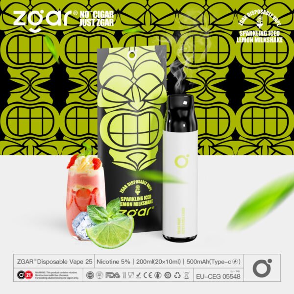 ZGAR ZG25 3000 Puffs 5% Nicotine Rechargeable Disposable Pod Wholesale - HelpVape - 3